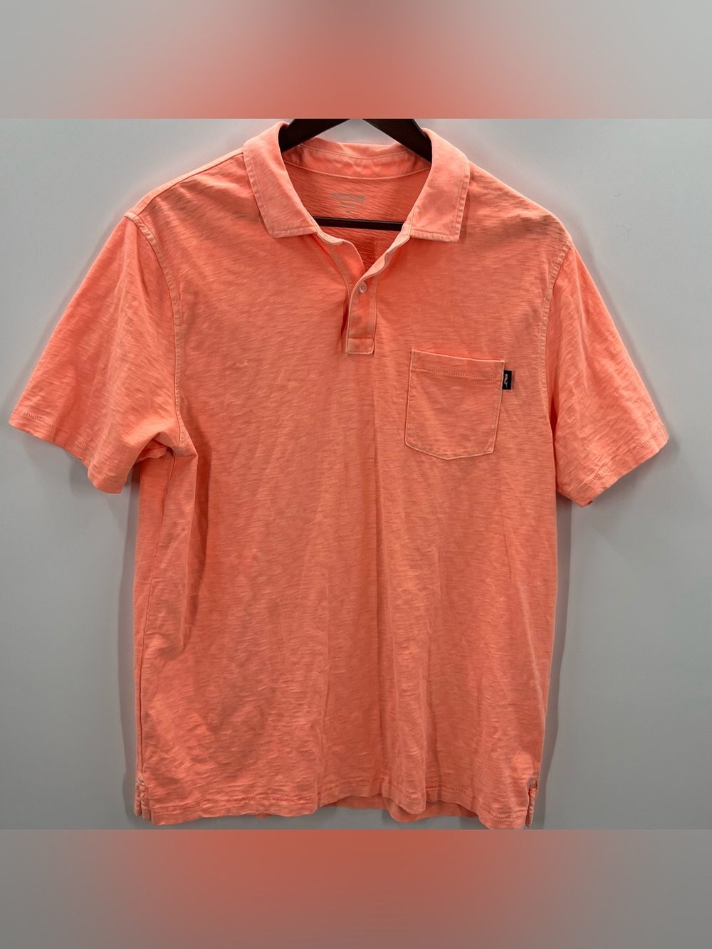 339 Vineyard Vines Men's Peach Short-Sleeve Polo with Pocket